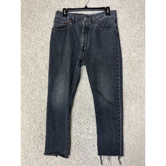 Levi's Charcoal Straight Leg Jeans - Picture 1 of 12